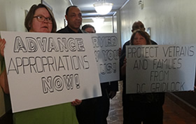 Veterans Rally for Funding in Oakland