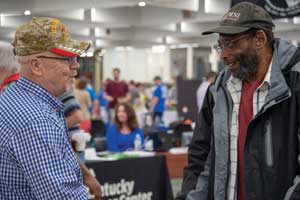 Commander Nixon and Army Veteran Ray Jones