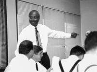 Jesse Brown instructing a class Jesse Brown Instructing a class