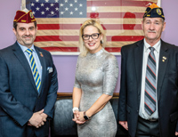 Members of the Department of Arizona and Sen. Kyrsten Sinema