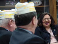 Sen. Tammy Duckworth with Department of Illinois
