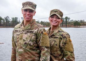 Danielle Farber and Jessica Smiley standing and smiling