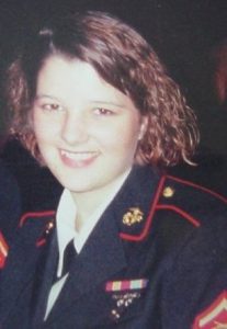 Angela in Dress Blues