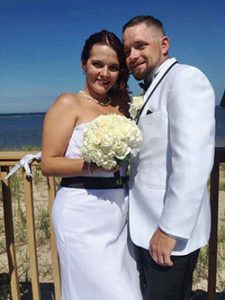 couple standing Lafe Cotton and his wife