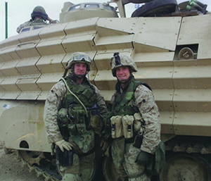 Gunnery Sgt. Ryan Shane and Lt. Vince Noble